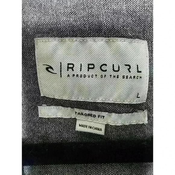 NWOT Rip Curl Button Down Hawaiian Floral Short Sleeve Shirt Size L‎ Vacation - Picture 2 of 4